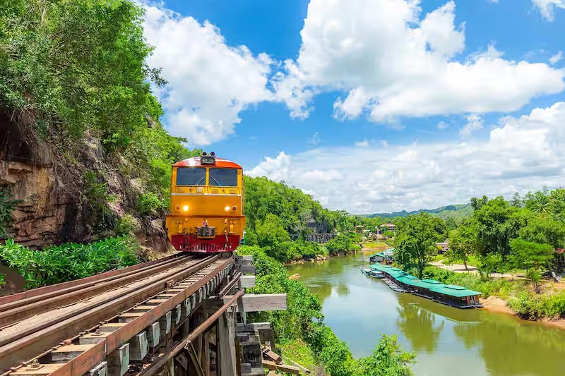 train in Kanchanaburi 