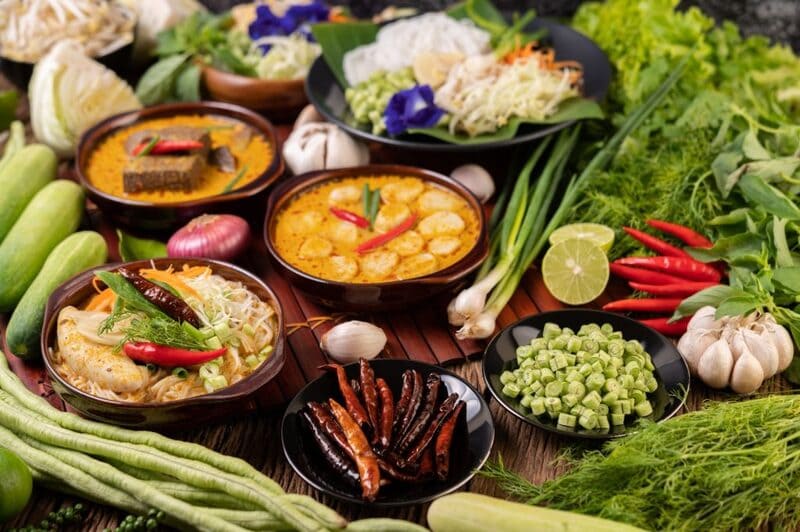 A unique feature of Thai desserts is their fragrance.