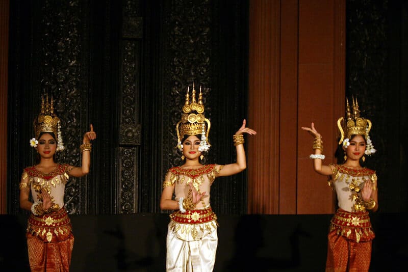 An Apsara dance performance