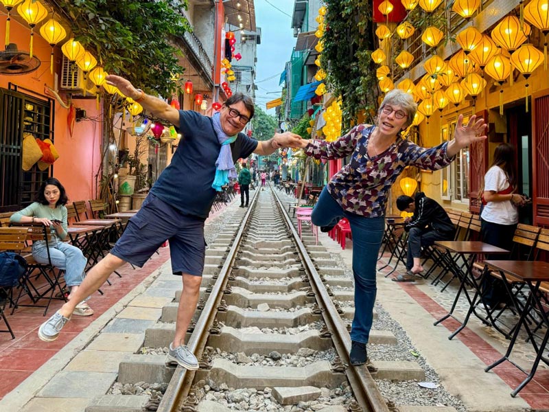Our tourist in Hanoi Train Street
