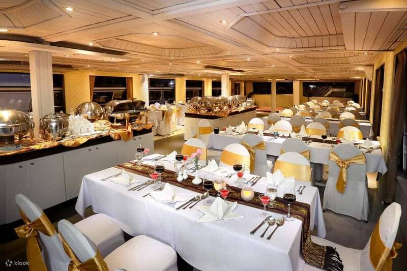 View the historical landmarks on a river cruise along the Chao Phraya Princess