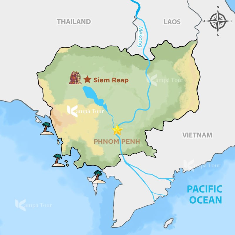 Siem reap map