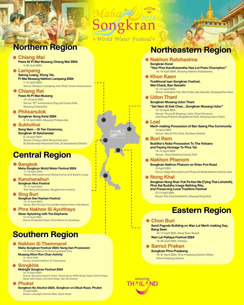Songkran Map