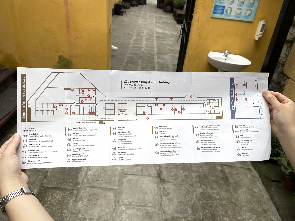 Tour map when you use audio guide
