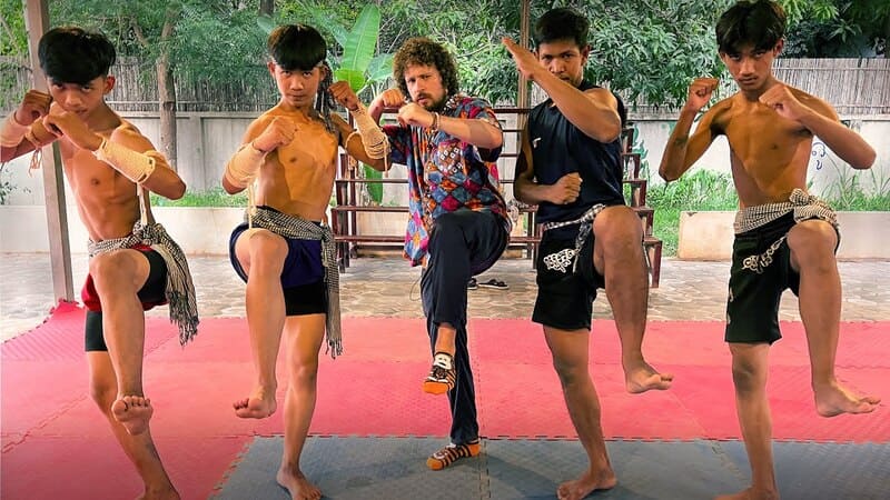 Trying a Bokator class is also a way to experience the local culture. (I like this traveler's socks!)