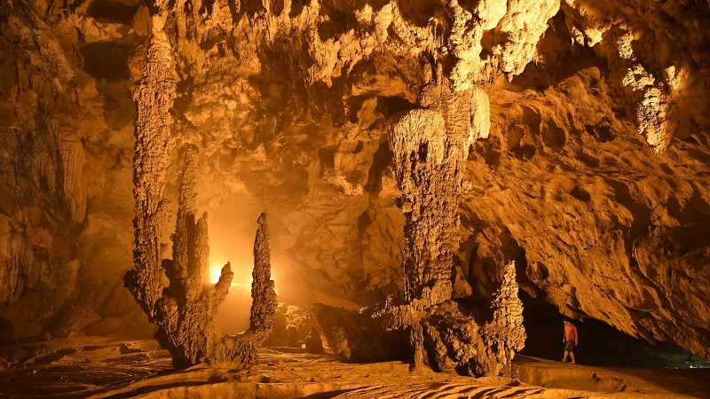 Panoramic view of the cave