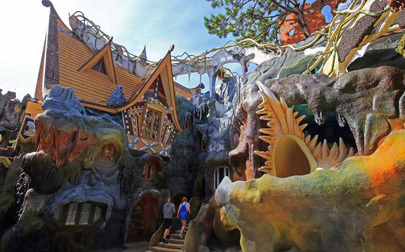 Hang Nga Crazy House with strange architecture