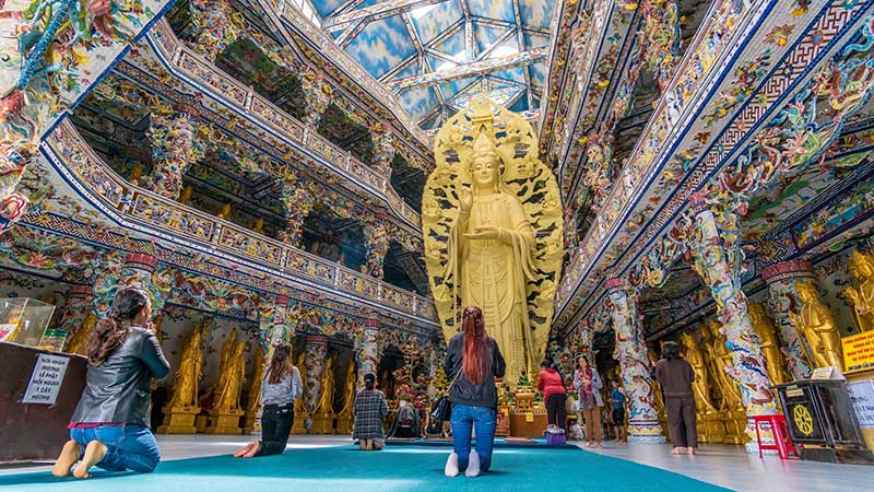 Inside Linh Phuoc Pagoda