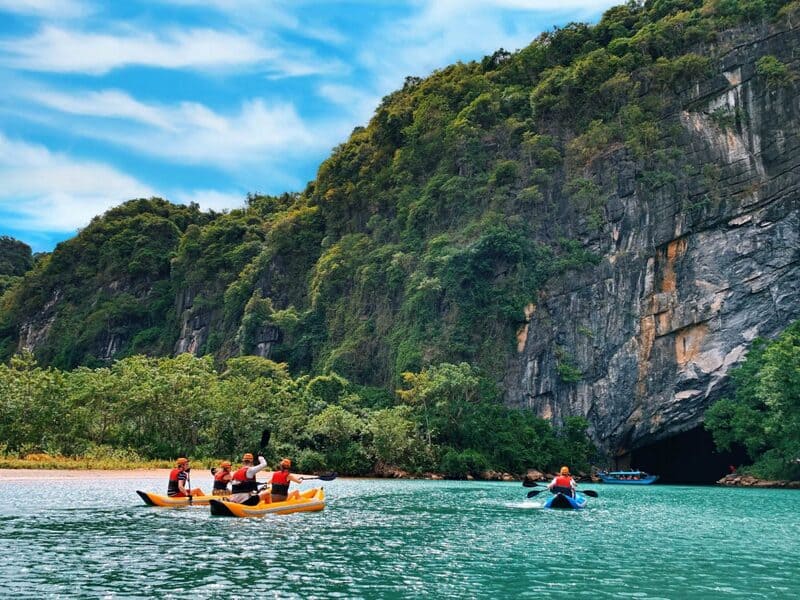 The entrance to Phong Nha cave