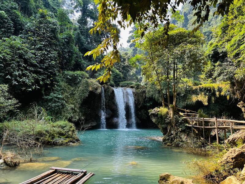 Fairy waterfall in Son La, Vietnam