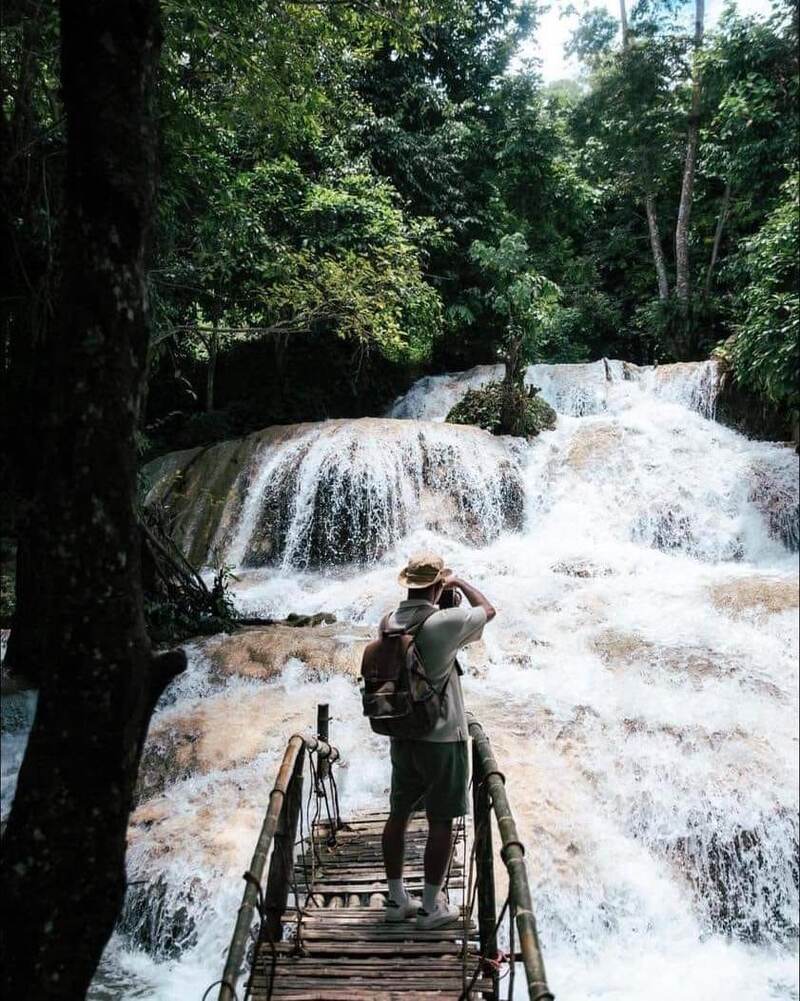 Hieu waterfall in Pu Luong, Vietnam