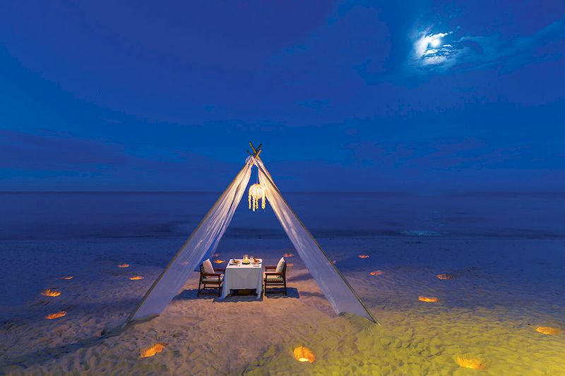 Dinner by the beach at a hotel in Hua Hin