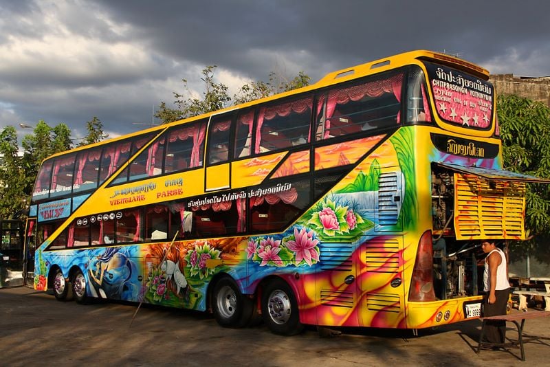 Bus Trip to Vang Vieng 