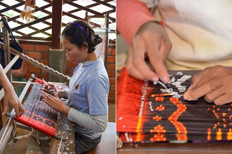 Handcrafted Ikat silk with care