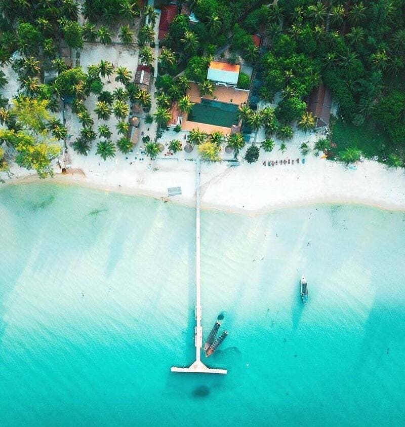 The Koh Rong paradise island
