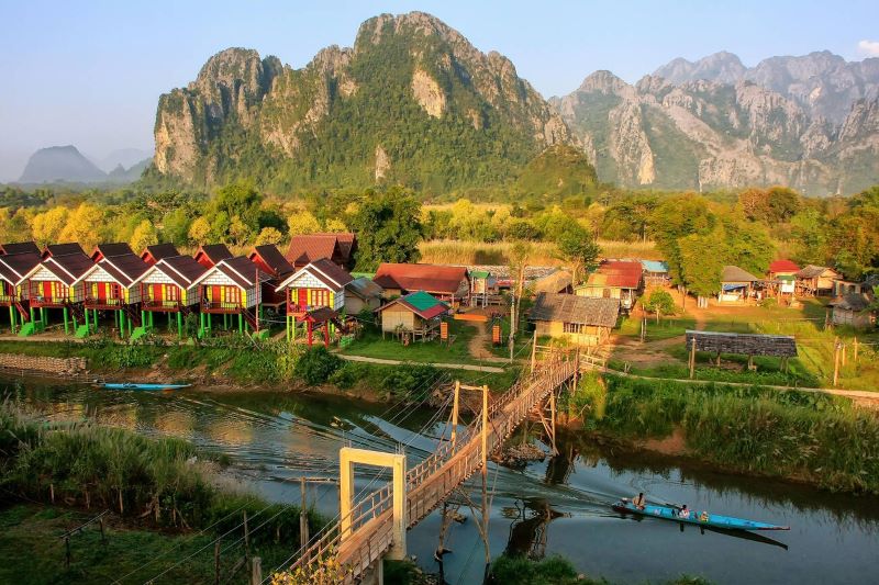 landscape in Vang Vieng