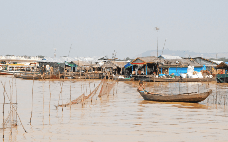 The floating village of Chong Kneas