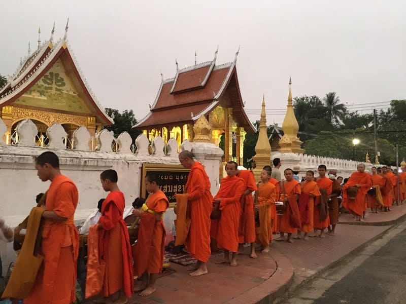 The Tak Bat ceremony