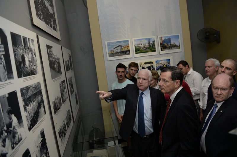 John McCain returns to visit Hoa Lo prison