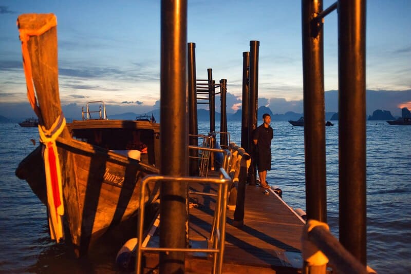 sunset view of koh yao noi