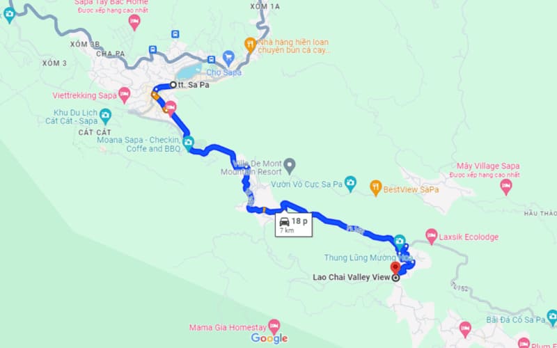 map of lao chai