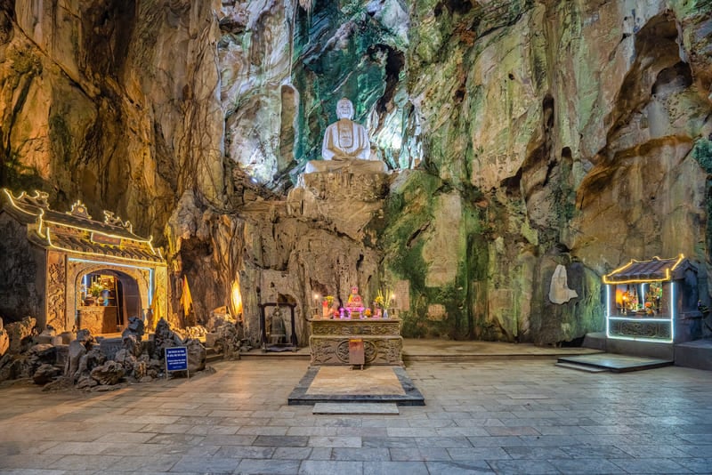 Inside Huyen Khong Cave