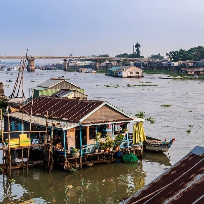 Mekong Delta, a region closely linked to water, land of rivers, canals and arroyos