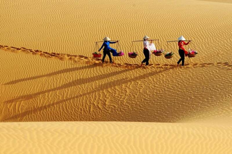red sand dunes in Mui Ne