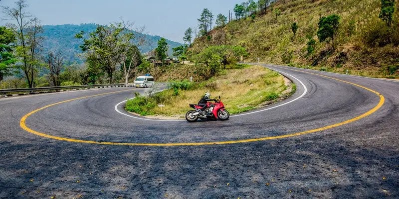 Traveling to the North of Thailand by motorbike.