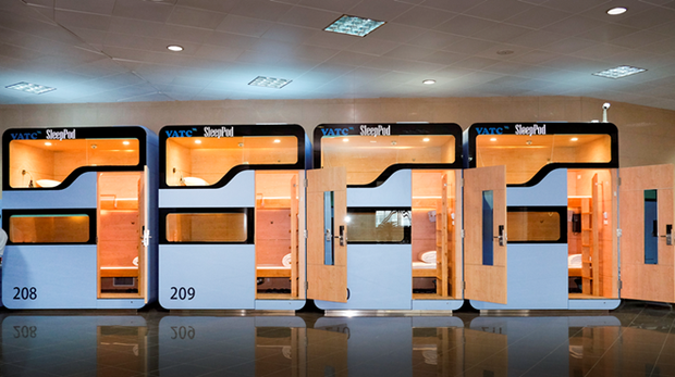 Sleeping cabins at Noi Bai International Airport