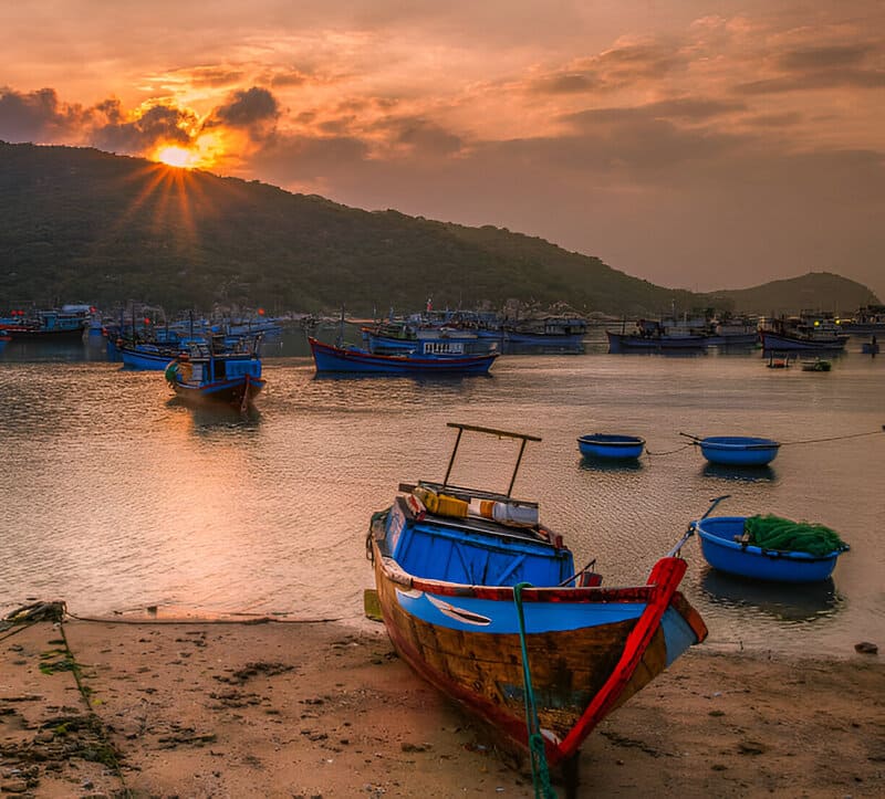 The locals' fishing boats