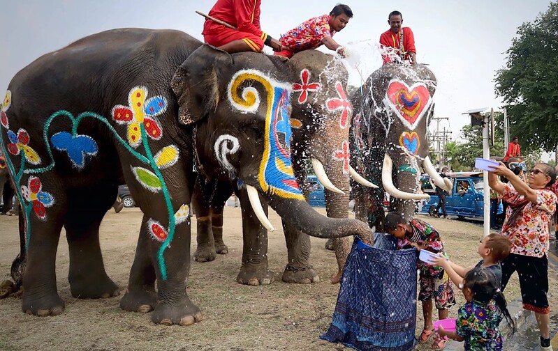songkran in ayutthaya