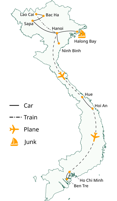Vietnam’s North to South Highlights in 2 Weeks