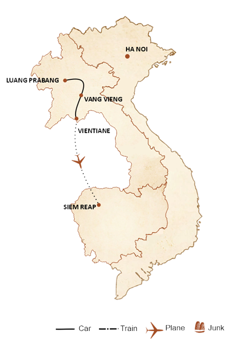 10 Days From Enchanting Luang Prabang to Majestic Angkor Wat