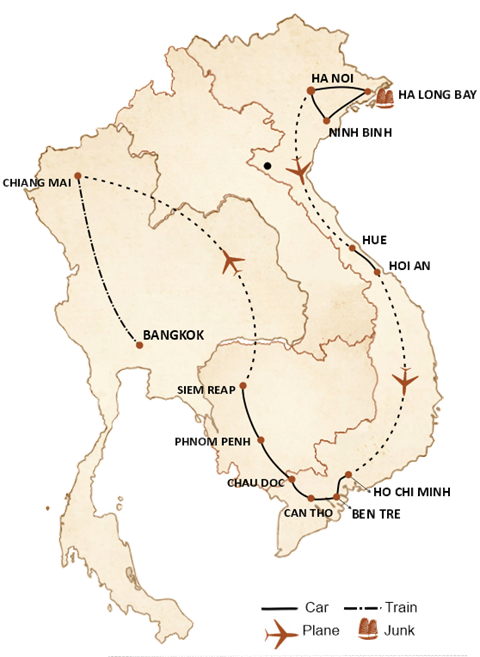 Best of Vietnam Cambodia and Thailand Tour in 3 Weeks