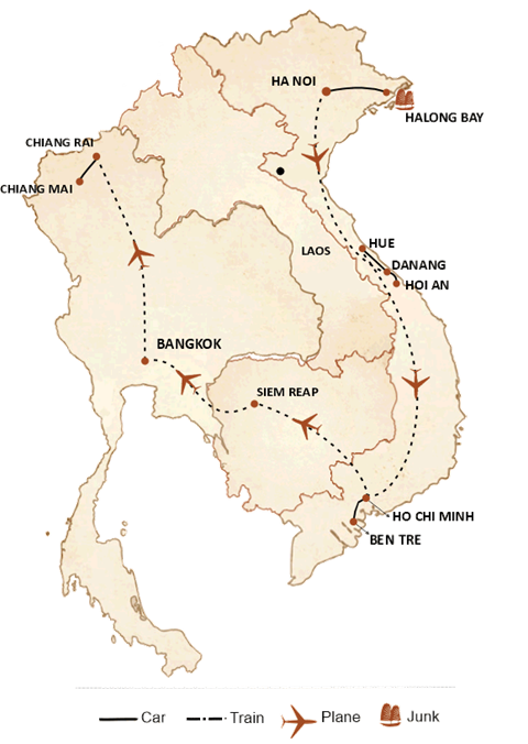 Splendid Vietnam, Cambodia and Thailand in 18 days