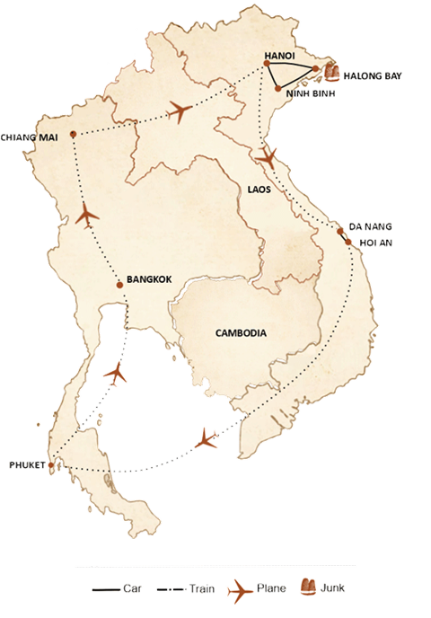 Holidays in Thailand and Vietnam for 15 days