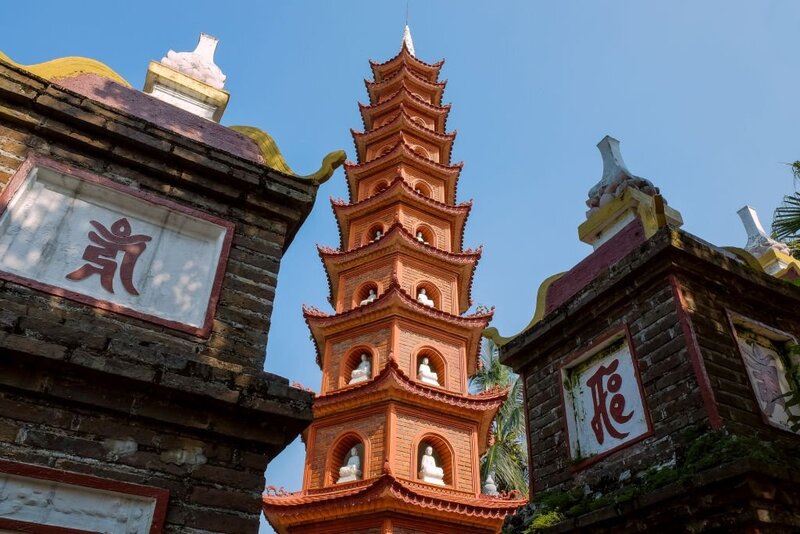 More than 1,500 years old, Tran Quoc Pagoda is the oldest and holiest pagoda in Hanoi.