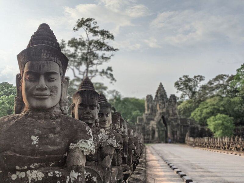 Meticulous architecture in the temples of Cambodia